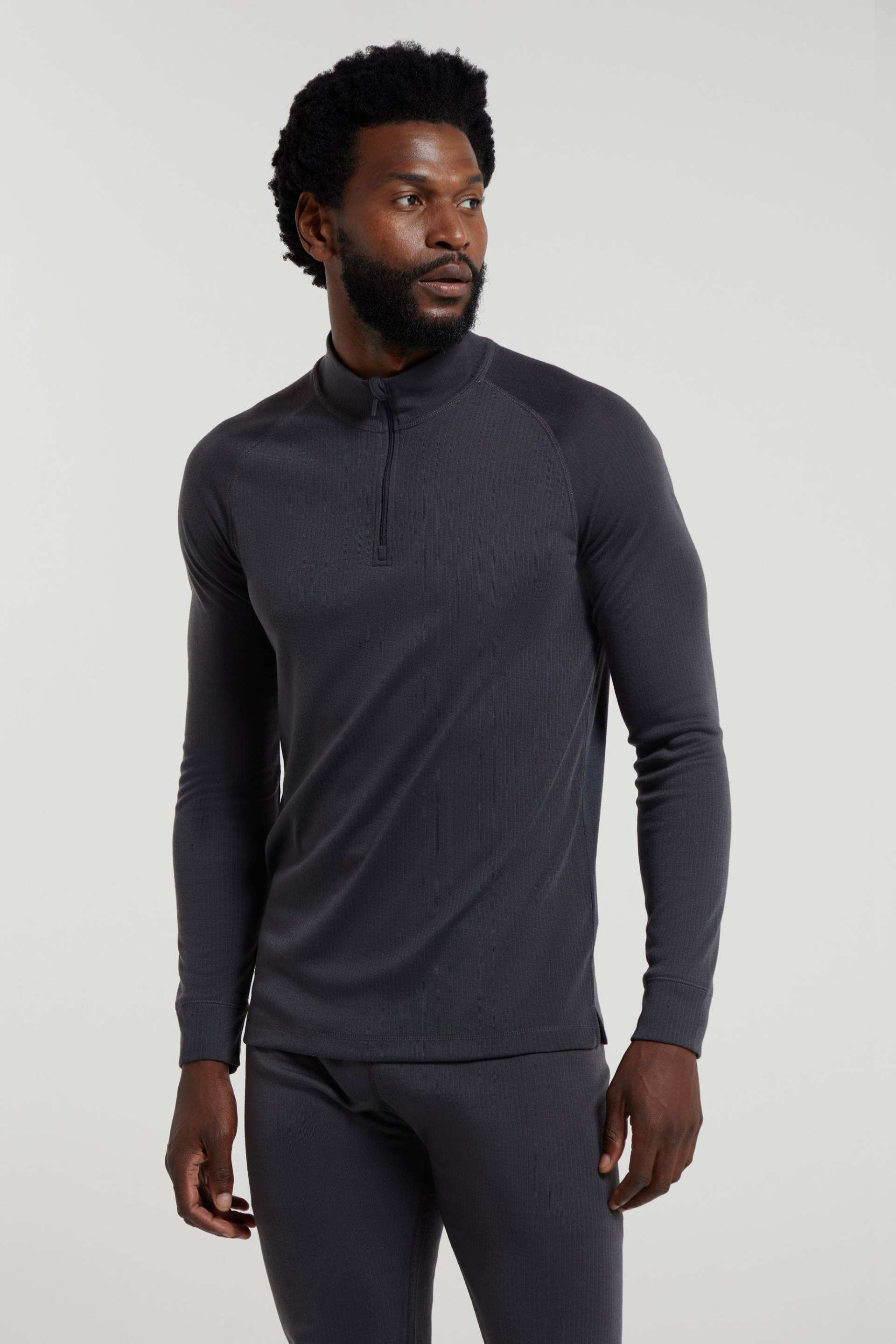 Talus Herren-Langarmshirt mit Reißverschluss - Grau Talus Herren-Langarmshirt mit Reißverschluss - Grau von Mountain Warehouse