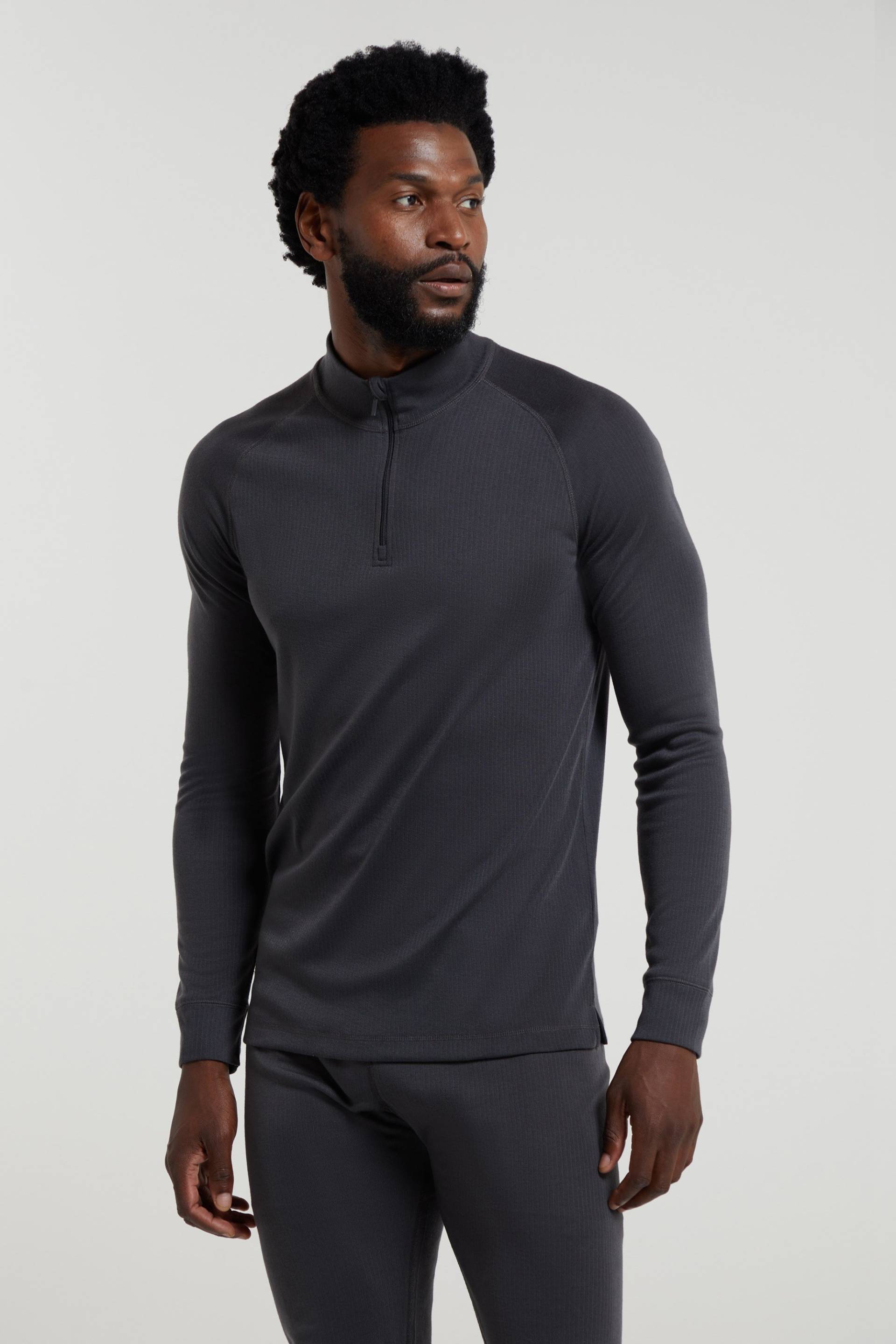Talus Herren-Langarmshirt mit Reißverschluss - Grau Talus Herren-Langarmshirt mit Reißverschluss - Grau von Mountain Warehouse