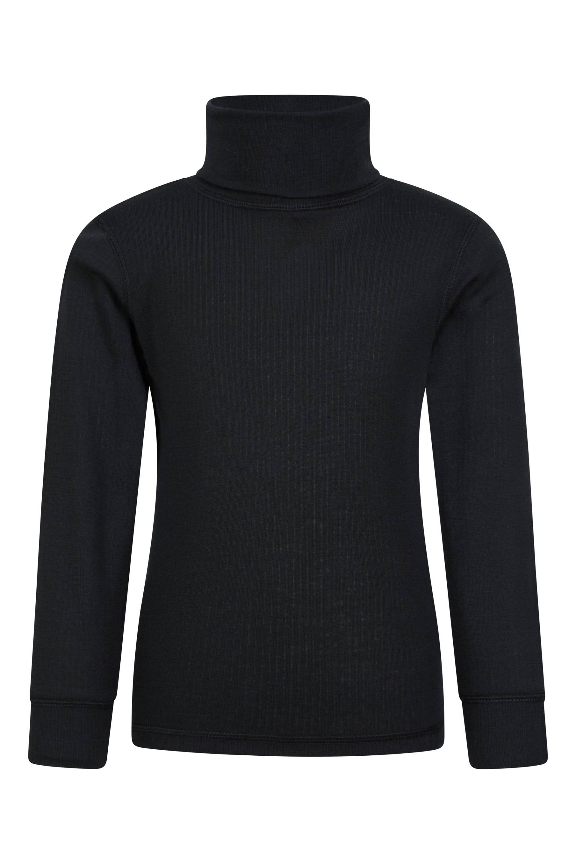 Talus Kinder Rollkragen-Oberteil - Schwarz von Mountain Warehouse