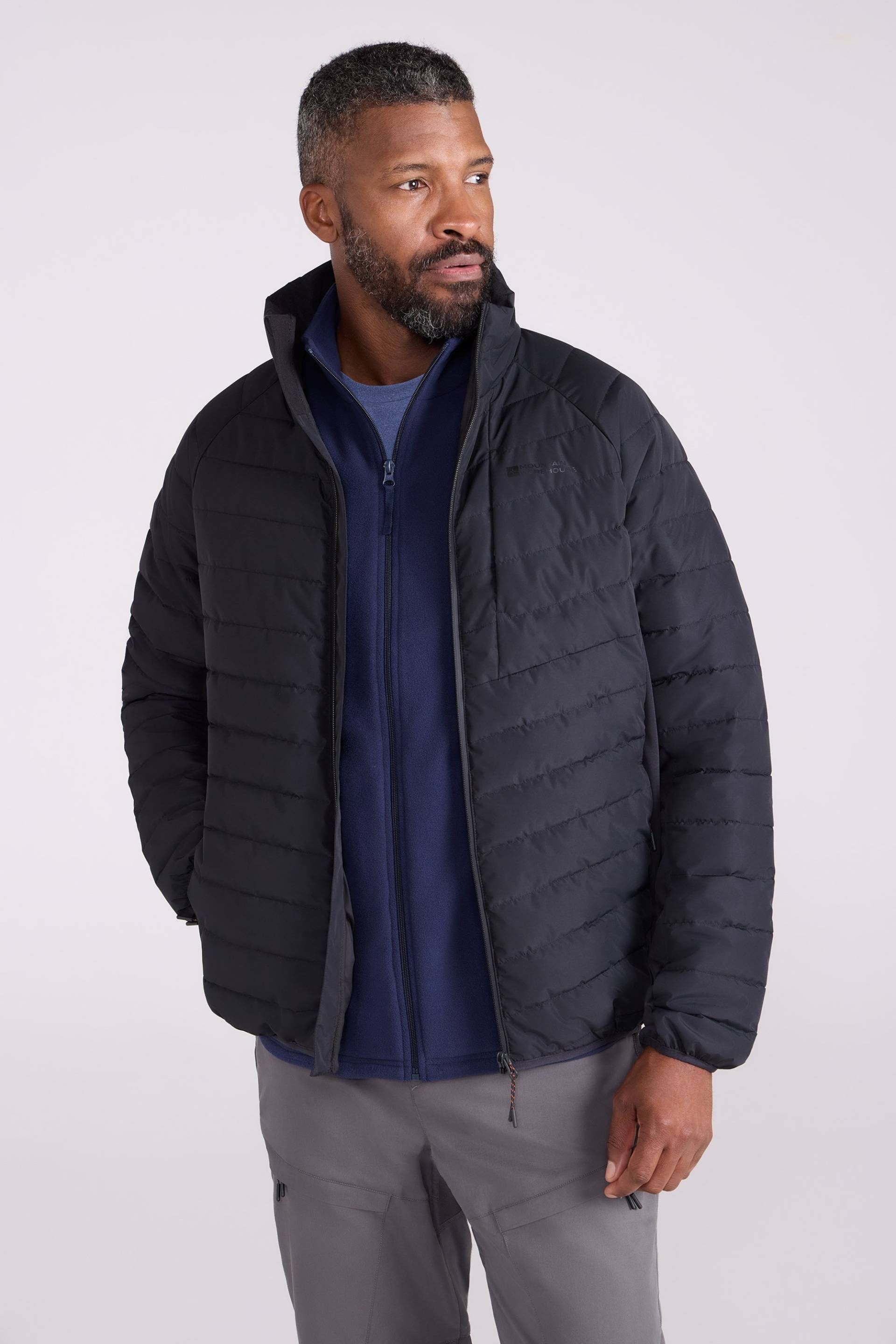 Tarragona Hybrid Jacke - Schwarz von Mountain Warehouse