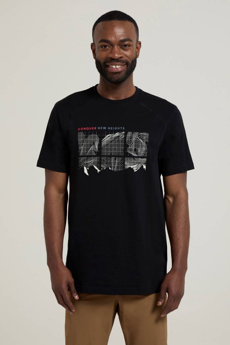 Tech Mountains T-Shirt für Herren - Schwarz von Mountain Warehouse