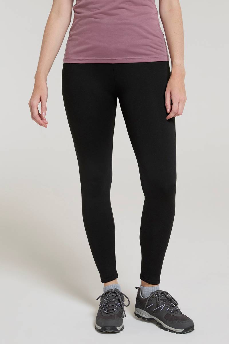 Thermo Damenleggings mit Borgfutter - Schwarz von Mountain Warehouse