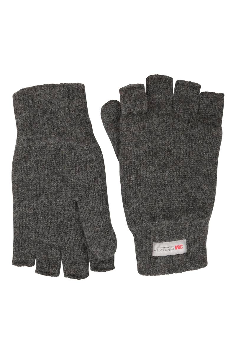 Thinsulate™  Fingerlose Herrenhandschuhe aus Wollgemisch - Grau von Mountain Warehouse