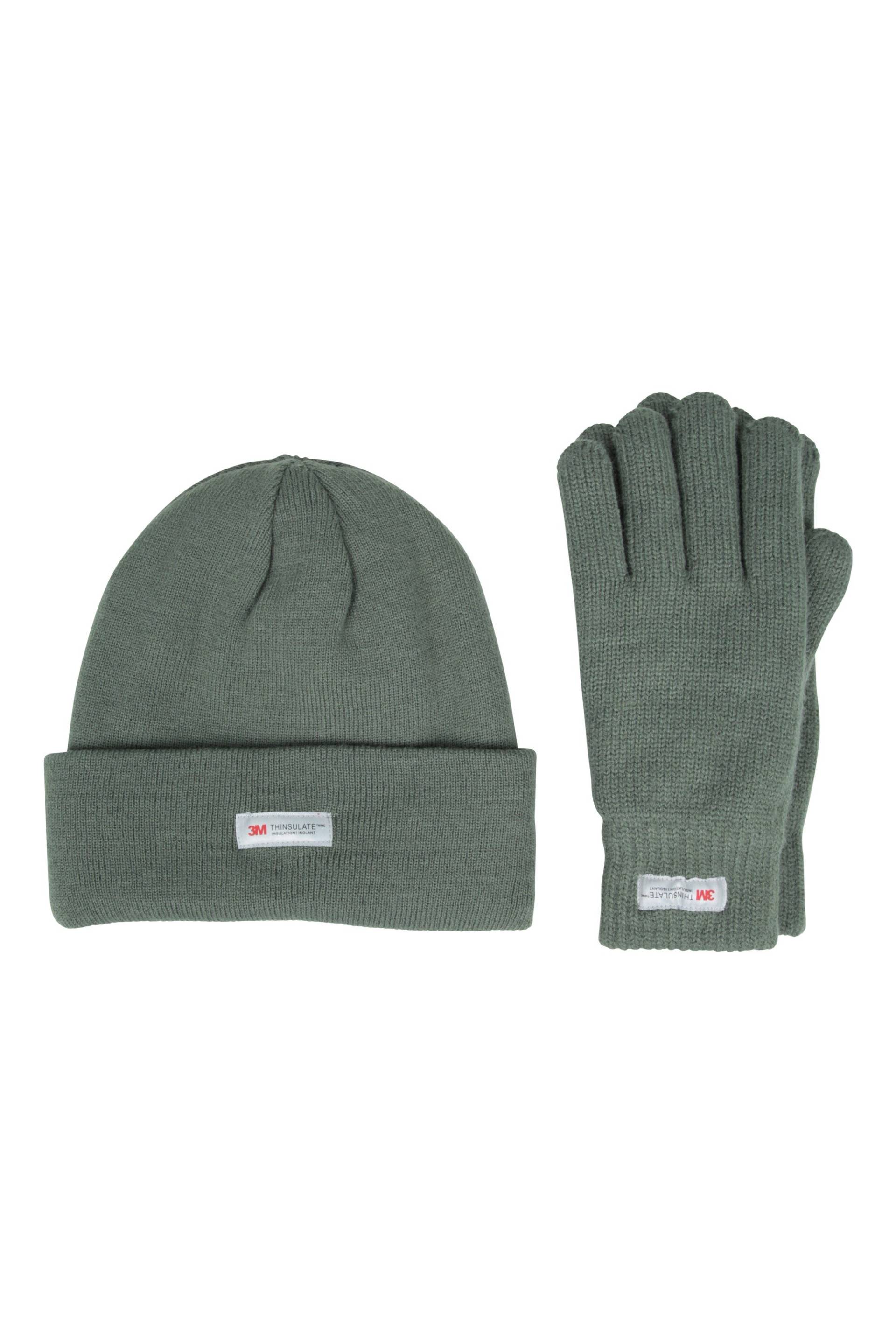 Thinsulate Gefüttertes Fleeceset Damenmütze und Handschuhe - Grün Thinsulate Gefüttertes Fleeceset Damenmütze und Handschuhe - Grün von Mountain Warehouse