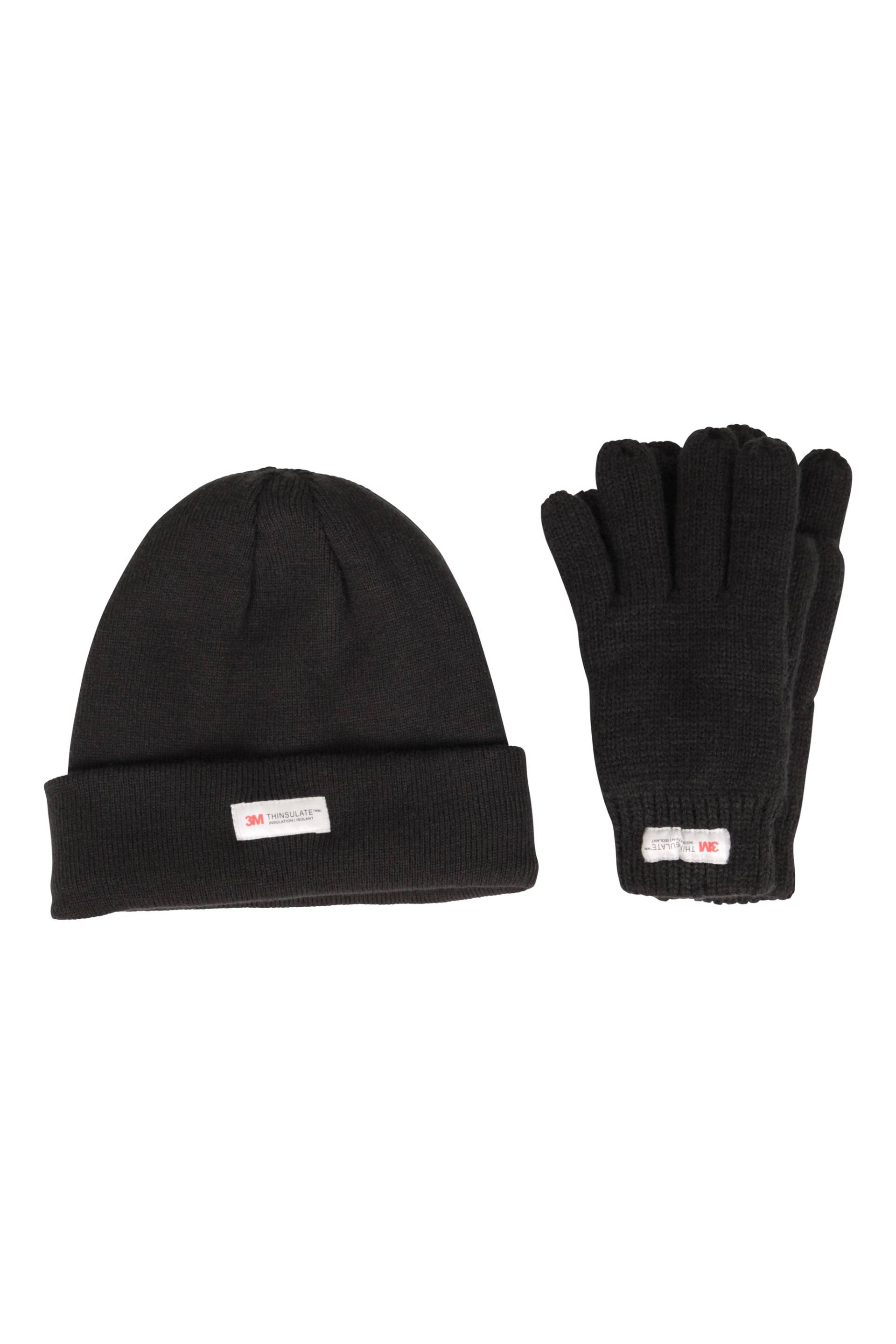 Thinsulate Gefüttertes Fleeceset Kindermütze und Handschuhe - Schwarz Thinsulate Gefüttertes Fleeceset Kindermütze und Handschuhe - Schwarz von Mountain Warehouse