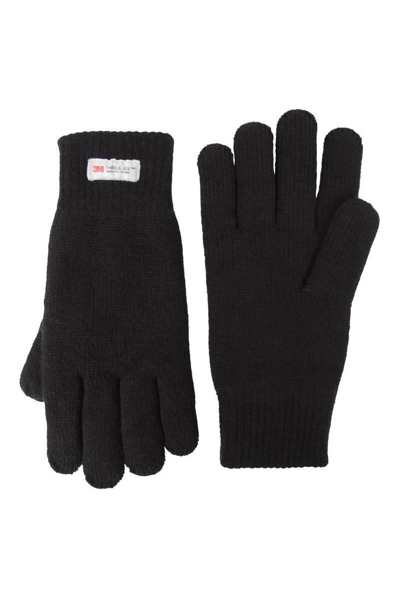 Thinsulate Herren Strick-Handschuhe - Schwarz von Mountain Warehouse