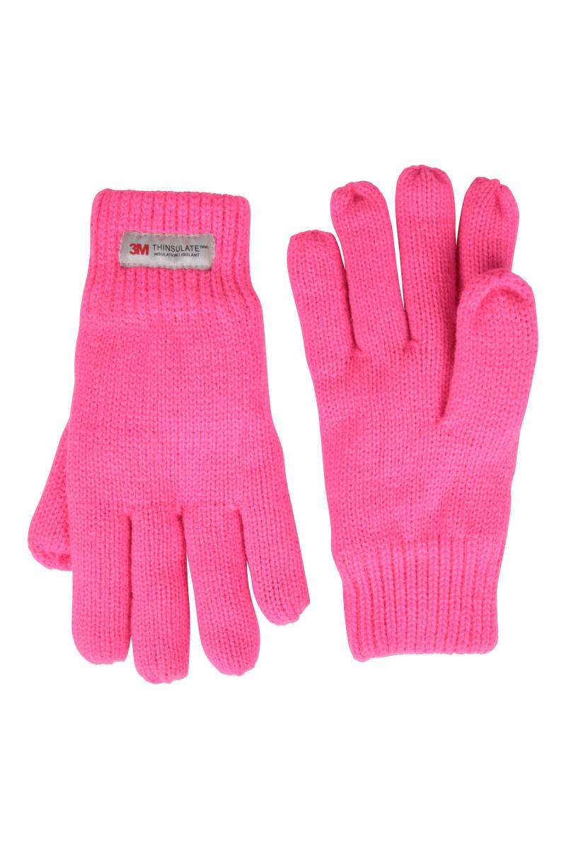 Thinsulate Thermo-Strickhandschuhe für Kinder - Intensiv Pink von Mountain Warehouse