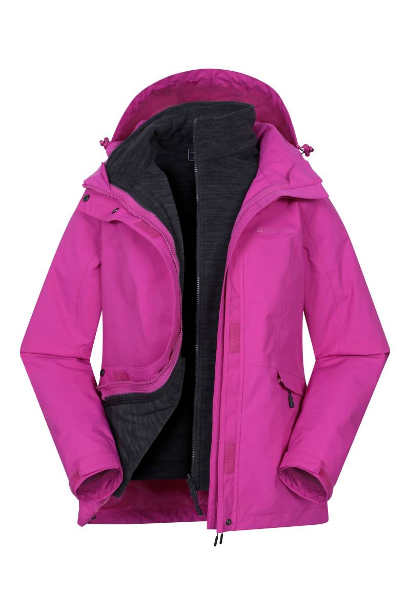 Thunderstorm II 3-in-1-Damenjacke - Intensiv Pink von Mountain Warehouse