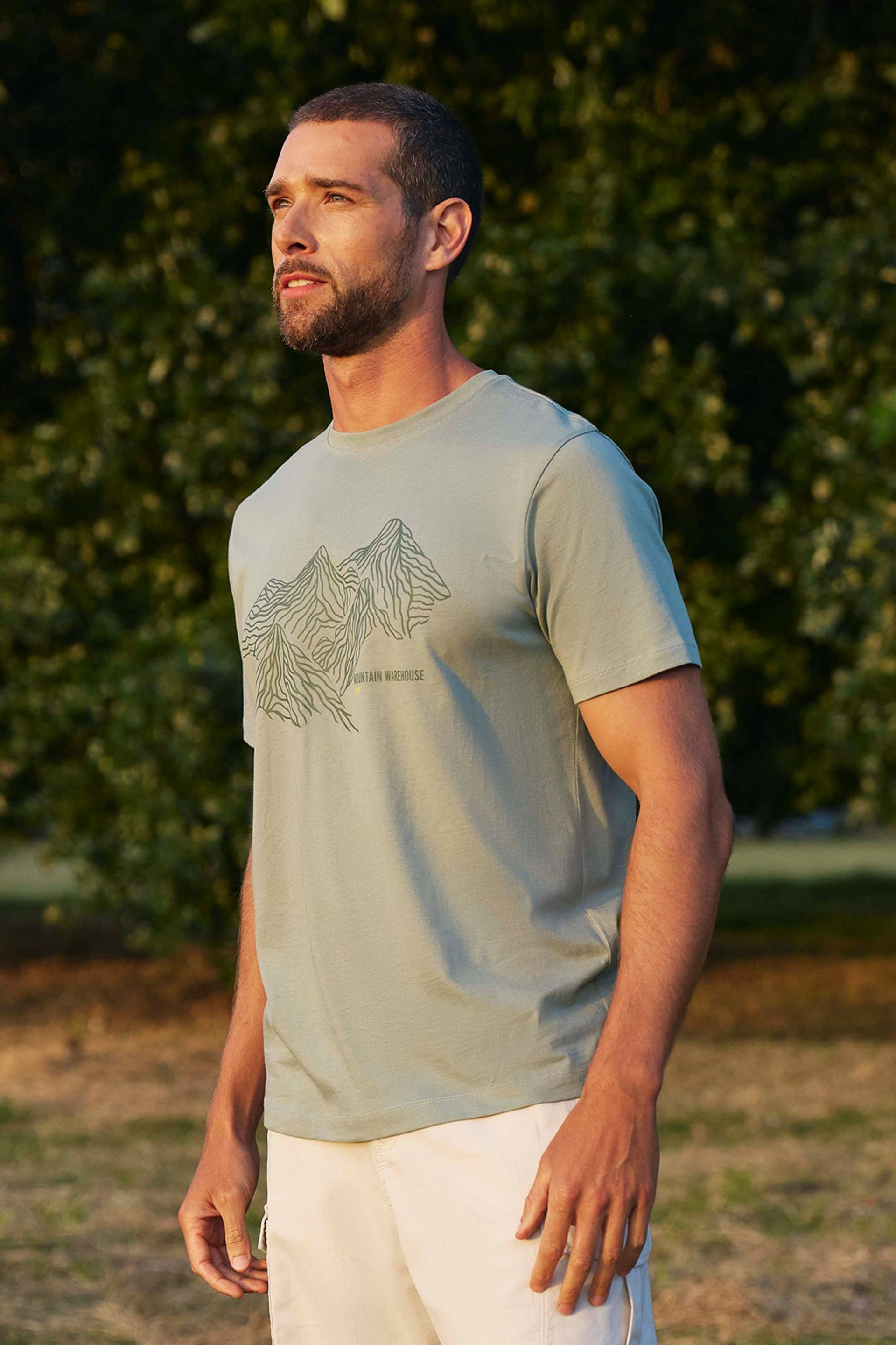 Tonal Mountain Herren T-Shirt - Khaki Tonal Mountain Herren T-Shirt - Khaki von Mountain Warehouse