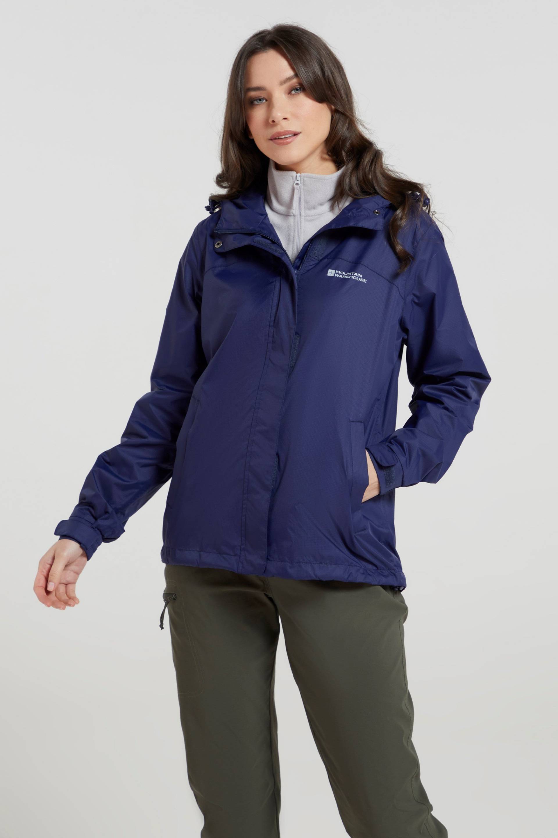 Torrent Leichte Wasserdichte Damenjacke - Marineblau von Mountain Warehouse