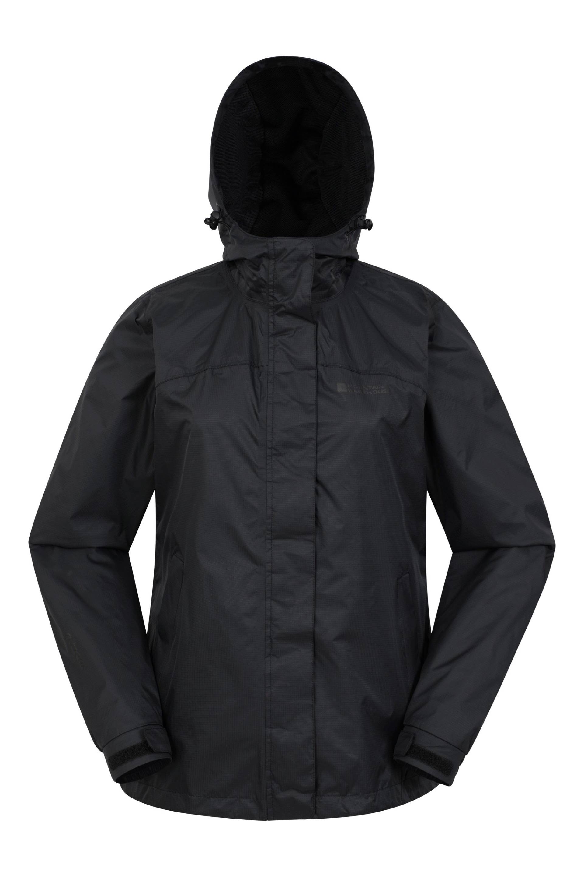 Torrent Leichte Wasserdichte Damenjacke - Schwarz von Mountain Warehouse