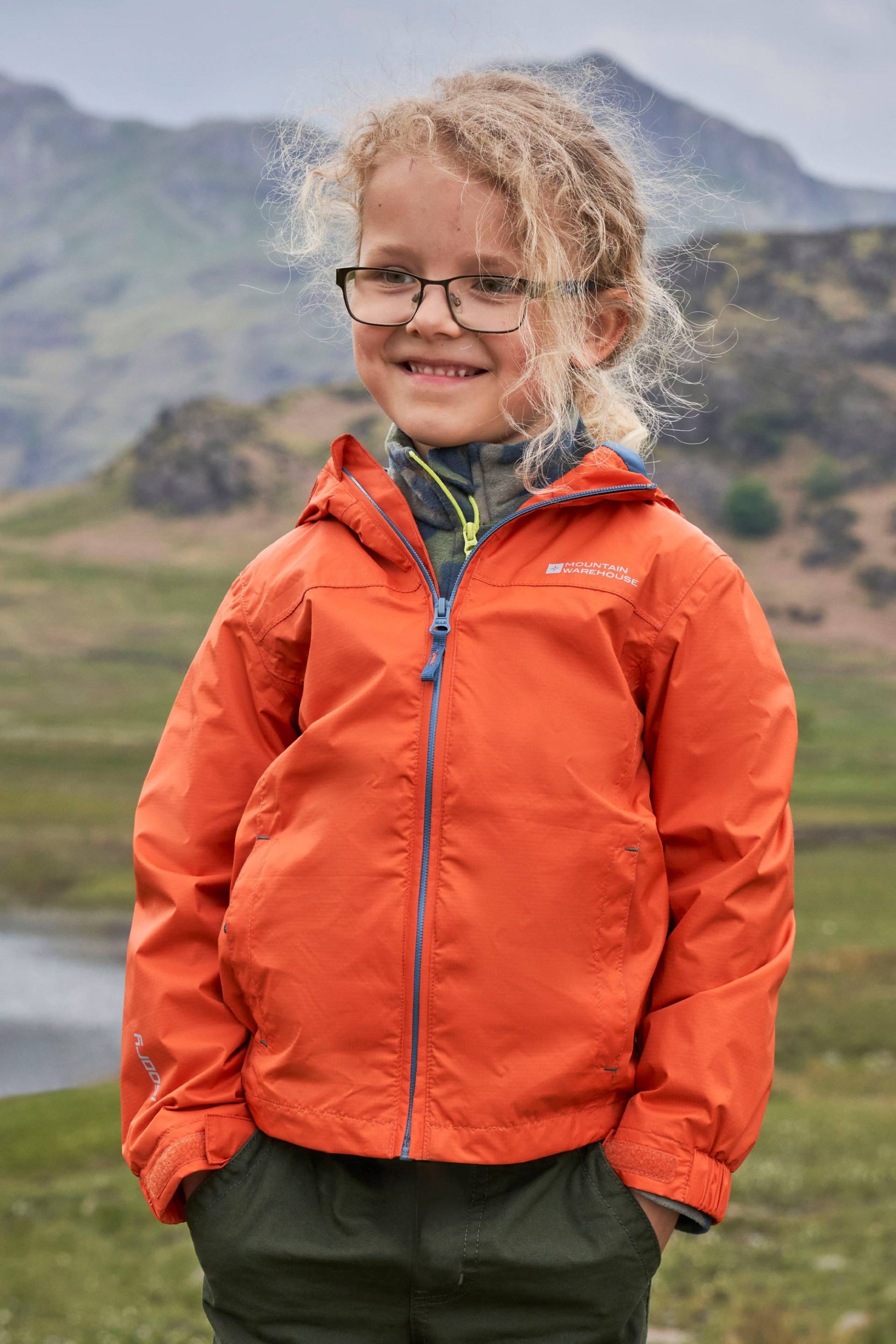 Torrent Wasserdichte Kinderjacke - Orange von Mountain Warehouse