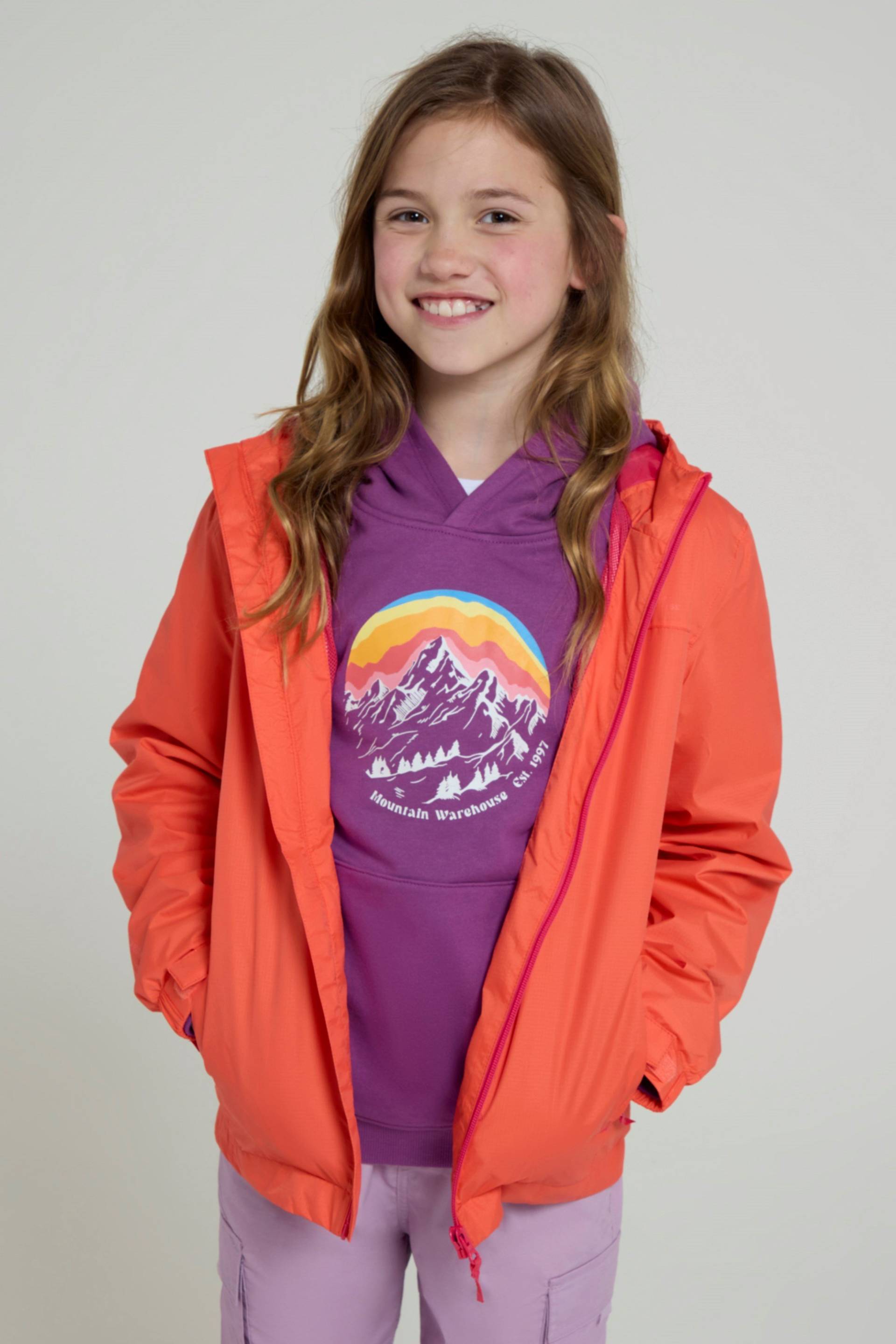 Torrent Wasserdichte Kinderjacke - Pink von Mountain Warehouse