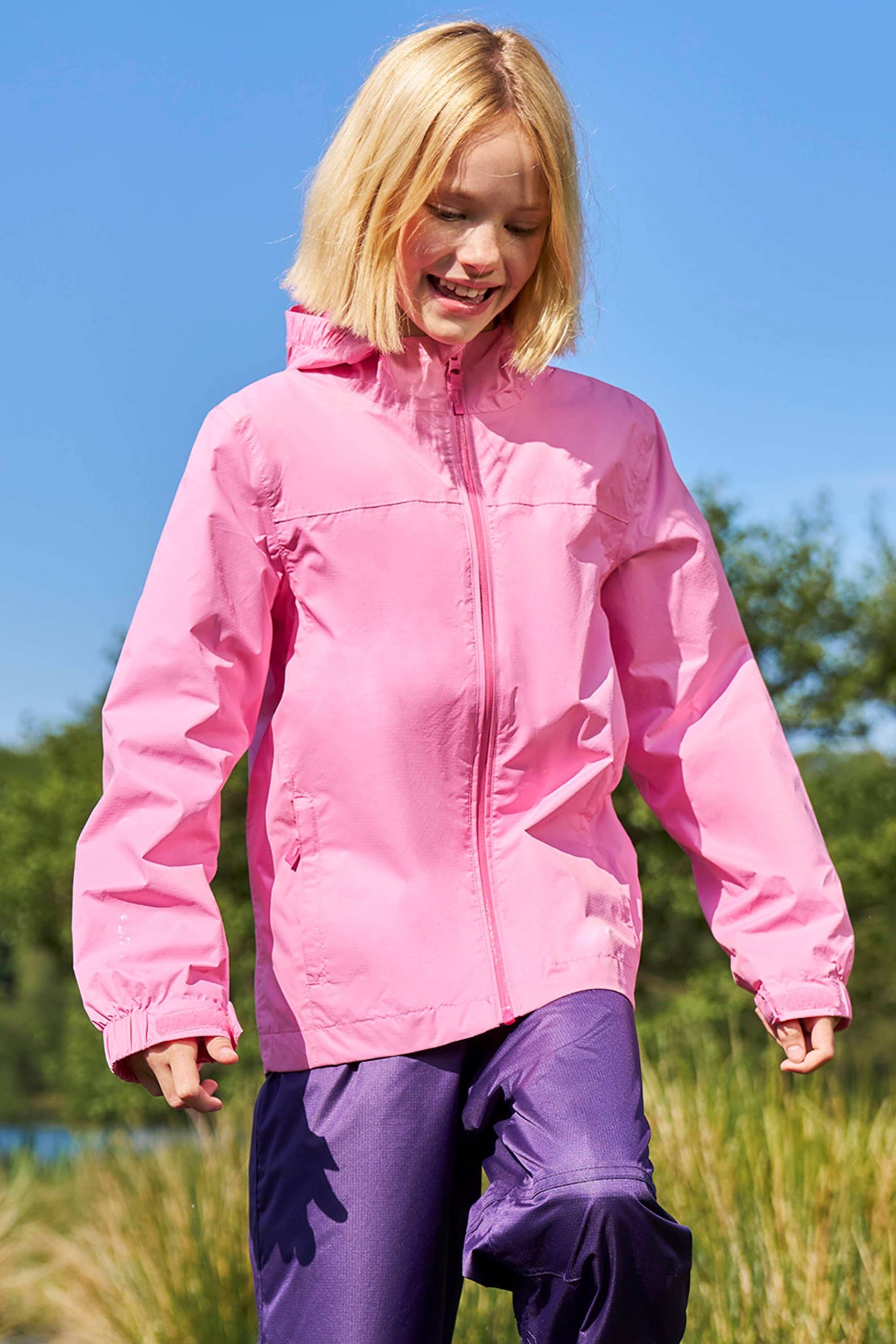 Torrent Wasserdichte Kinderjacke - Rosa von Mountain Warehouse