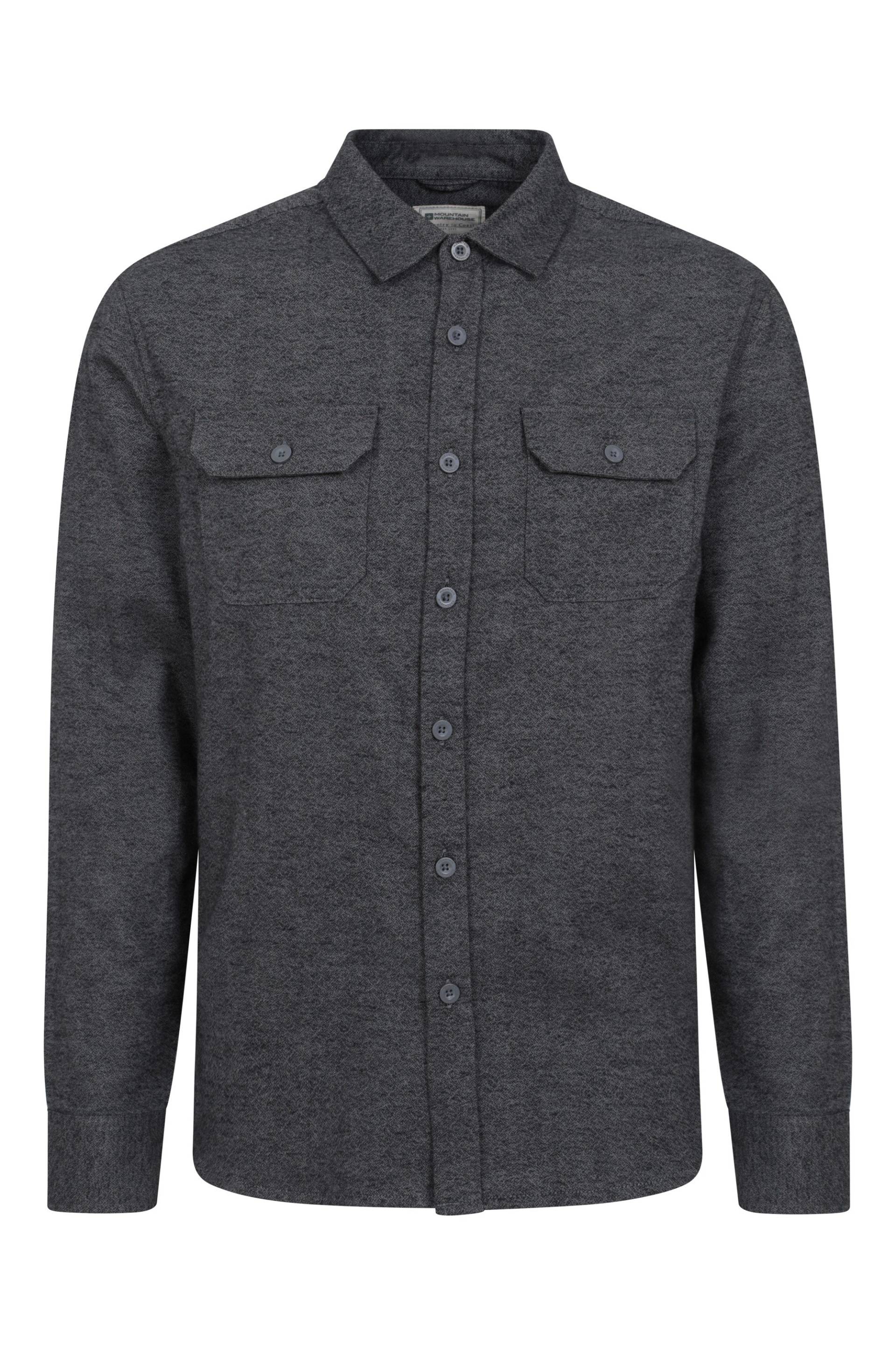 Trace Langärmliges Herren Flanellhemd - Grau Trace Langärmliges Herren Flanellhemd - Grau von Mountain Warehouse