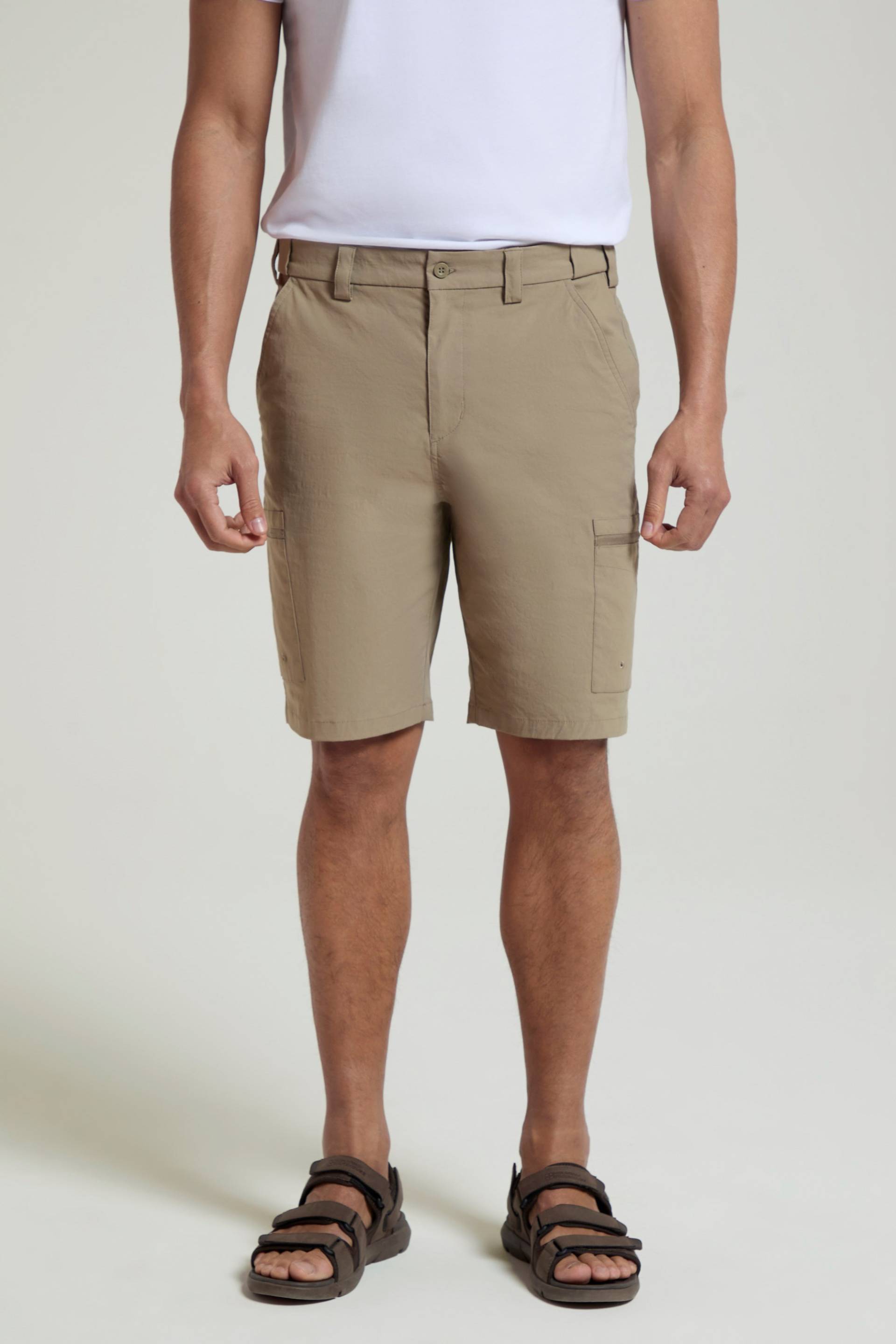 Trek Stretch Herren-Shorts - Beige von Mountain Warehouse