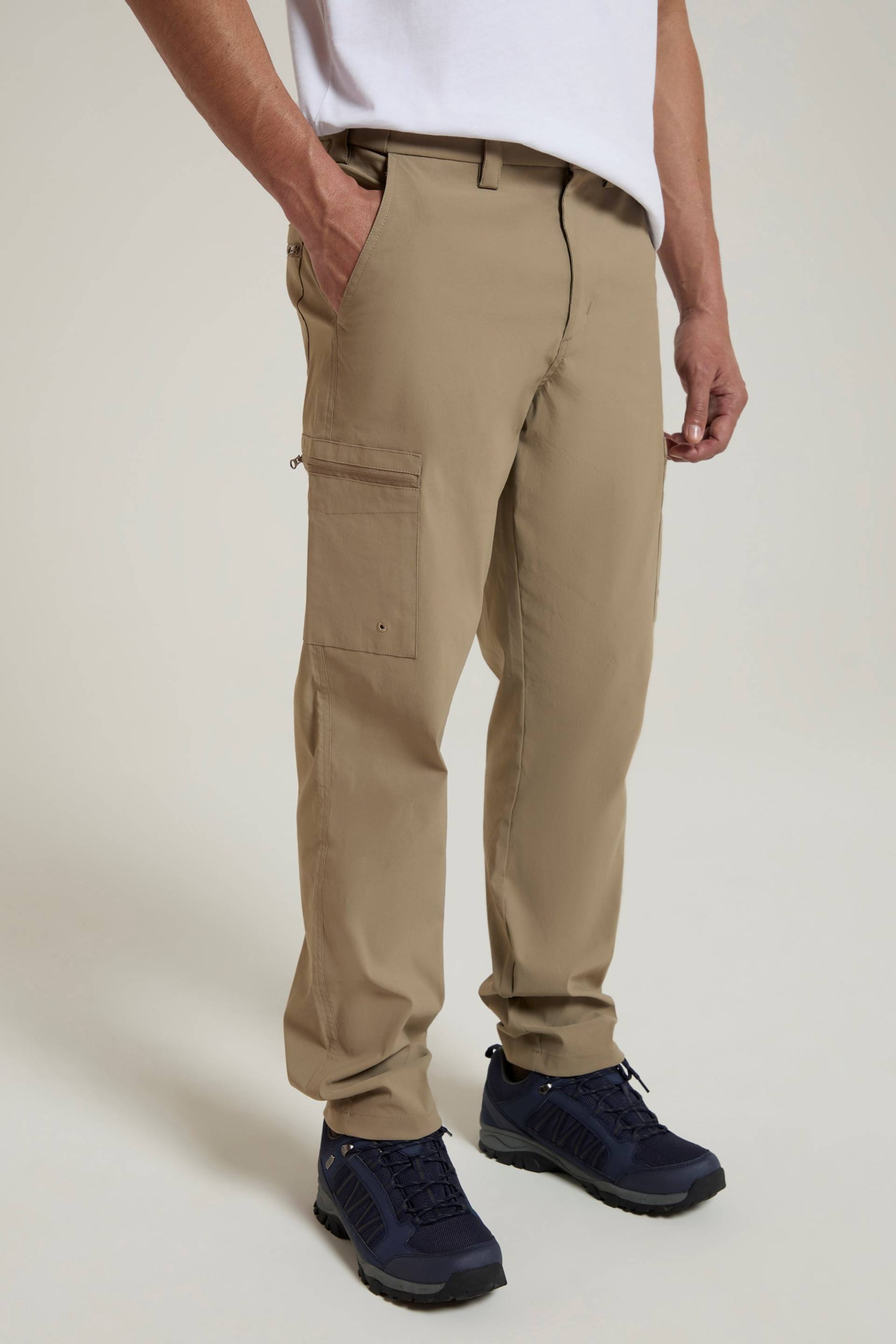 Trek Stretch Herrenhose - Reguläre Länge - Beige von Mountain Warehouse