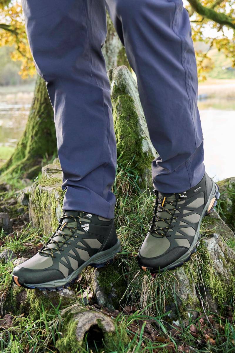 Trekker II Wasserdichte Herren Softshell-Schuhe - Khaki von Mountain Warehouse