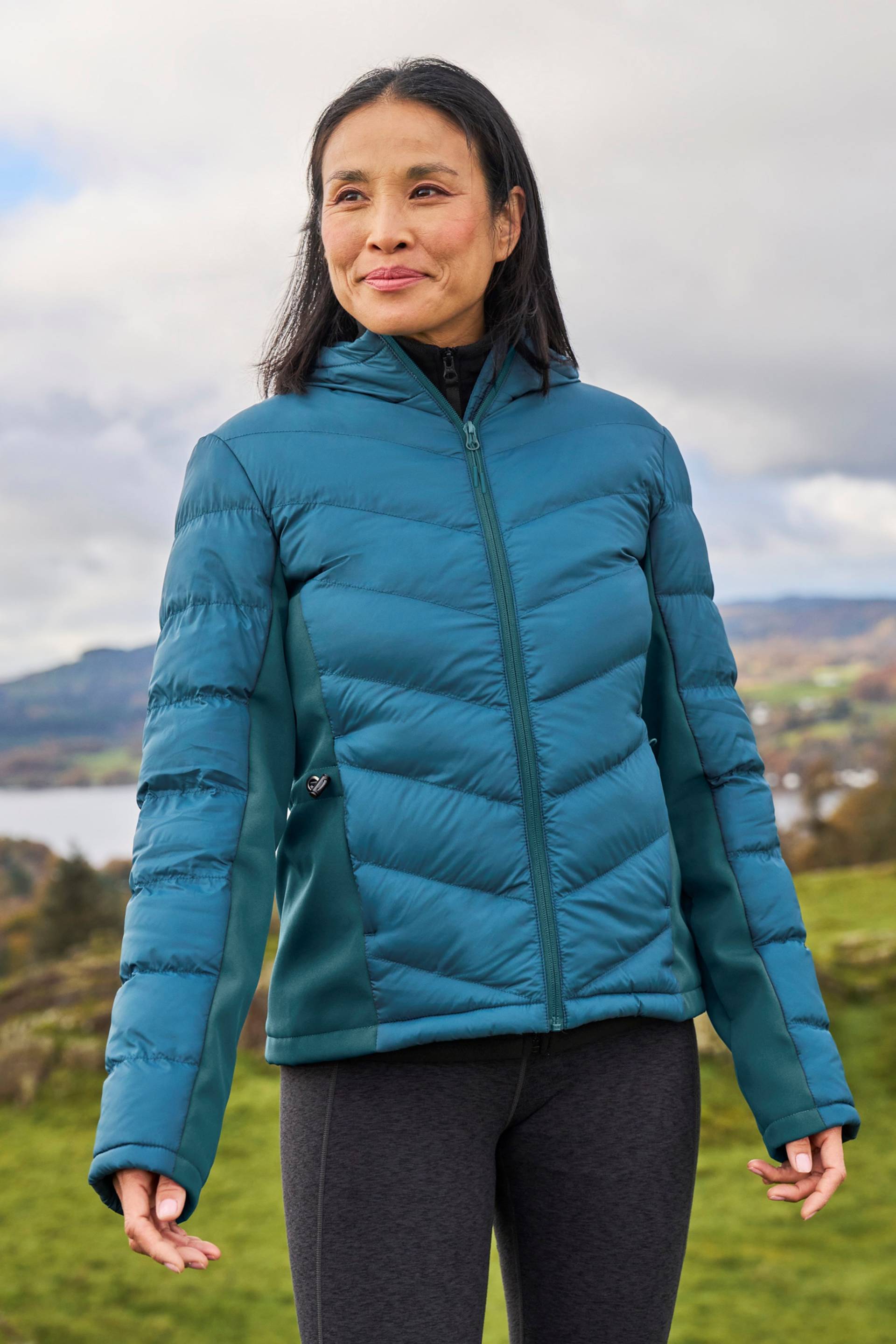 Turbine Gesteppte Damen Softshelljacke - Aquamarin von Mountain Warehouse