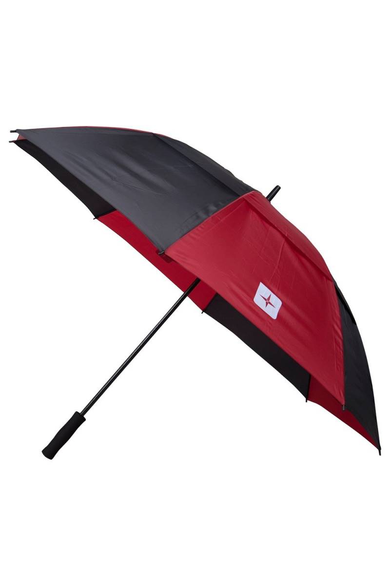 Vertical Stripe Golf Umbrella - Rot von Mountain Warehouse