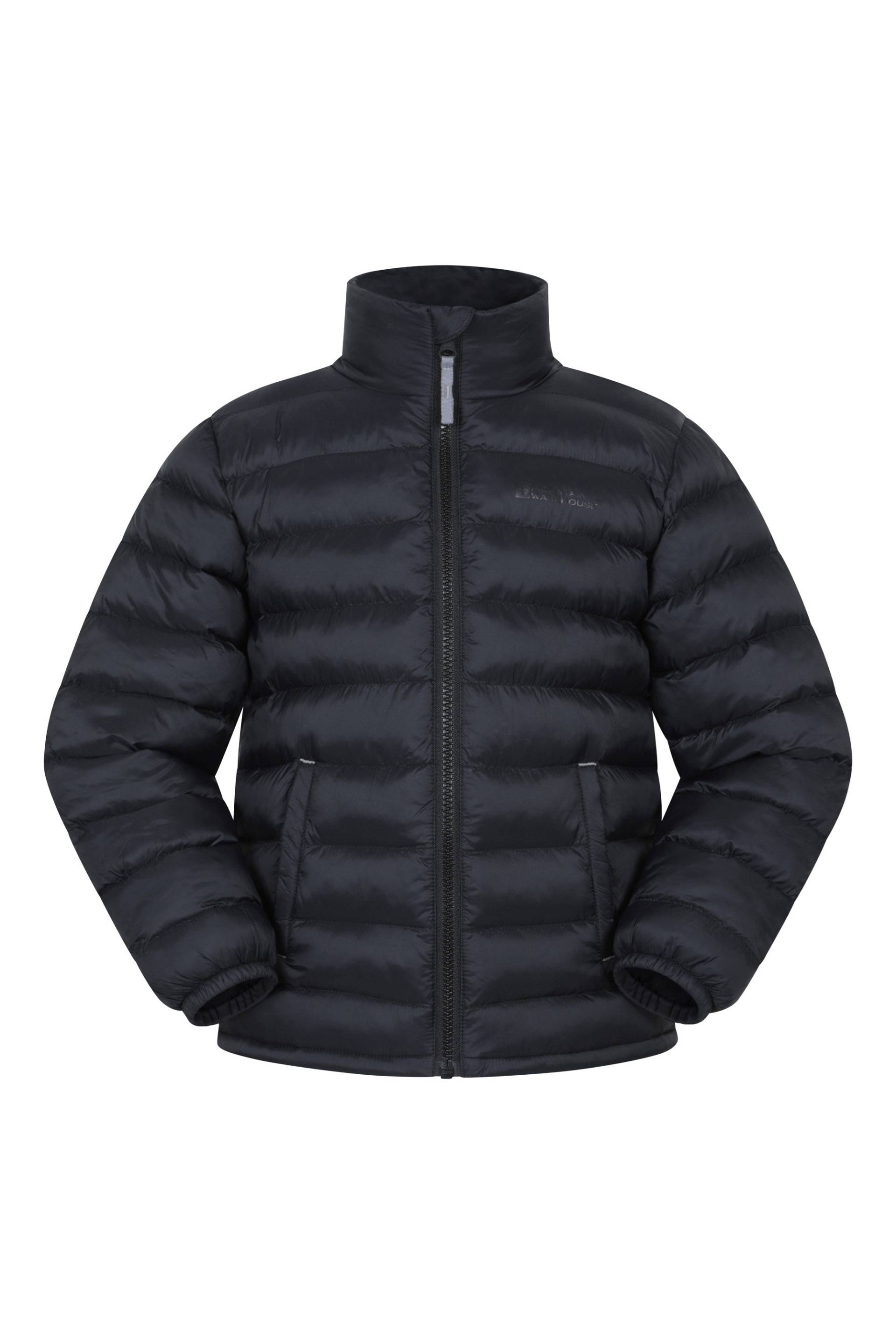Vista Wasserabweisende Wattierte Kinderjacke - Schwarz von Mountain Warehouse