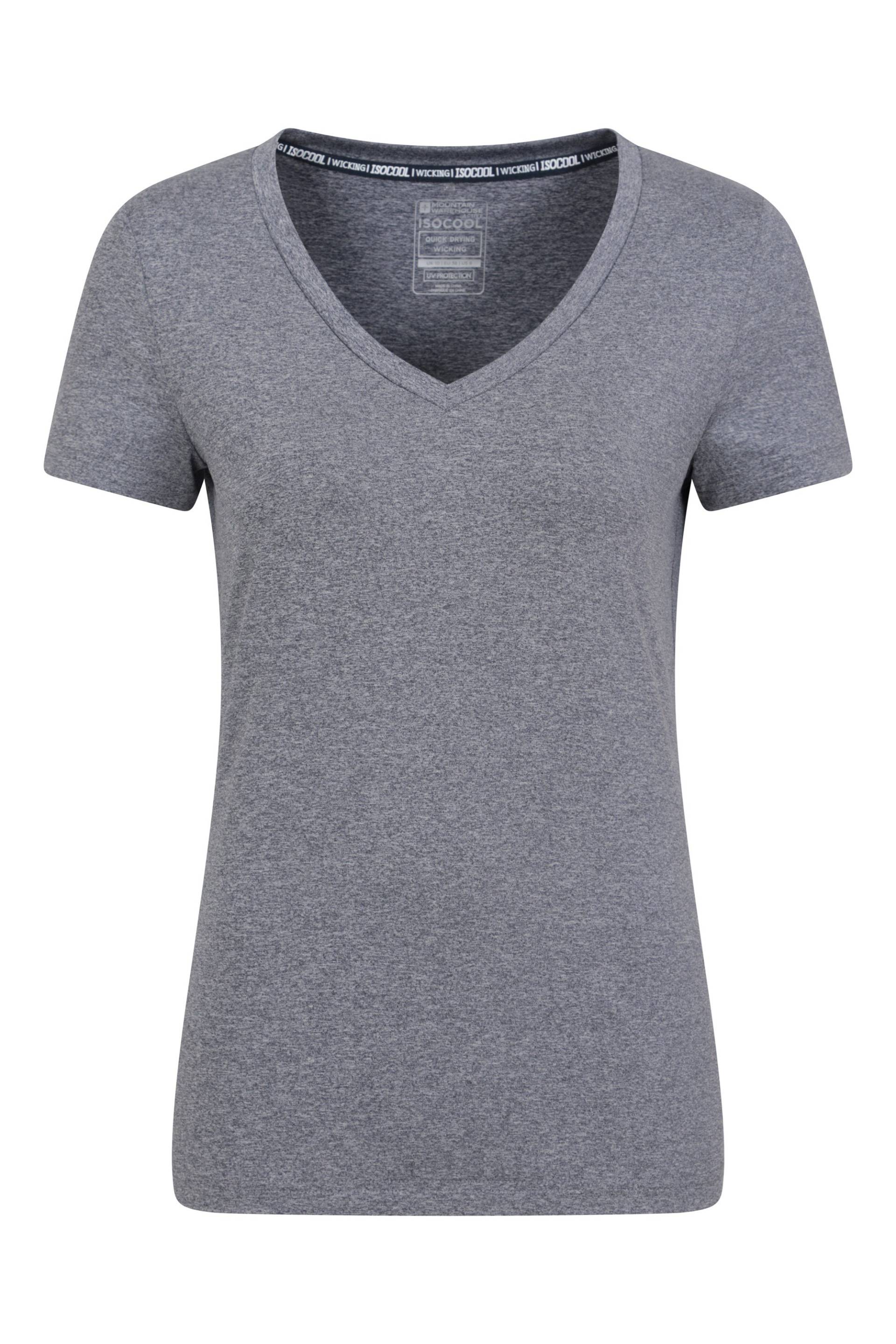 Vitality Damen T-Shirt mit V-Ausschnitt - Marineblau von Mountain Warehouse