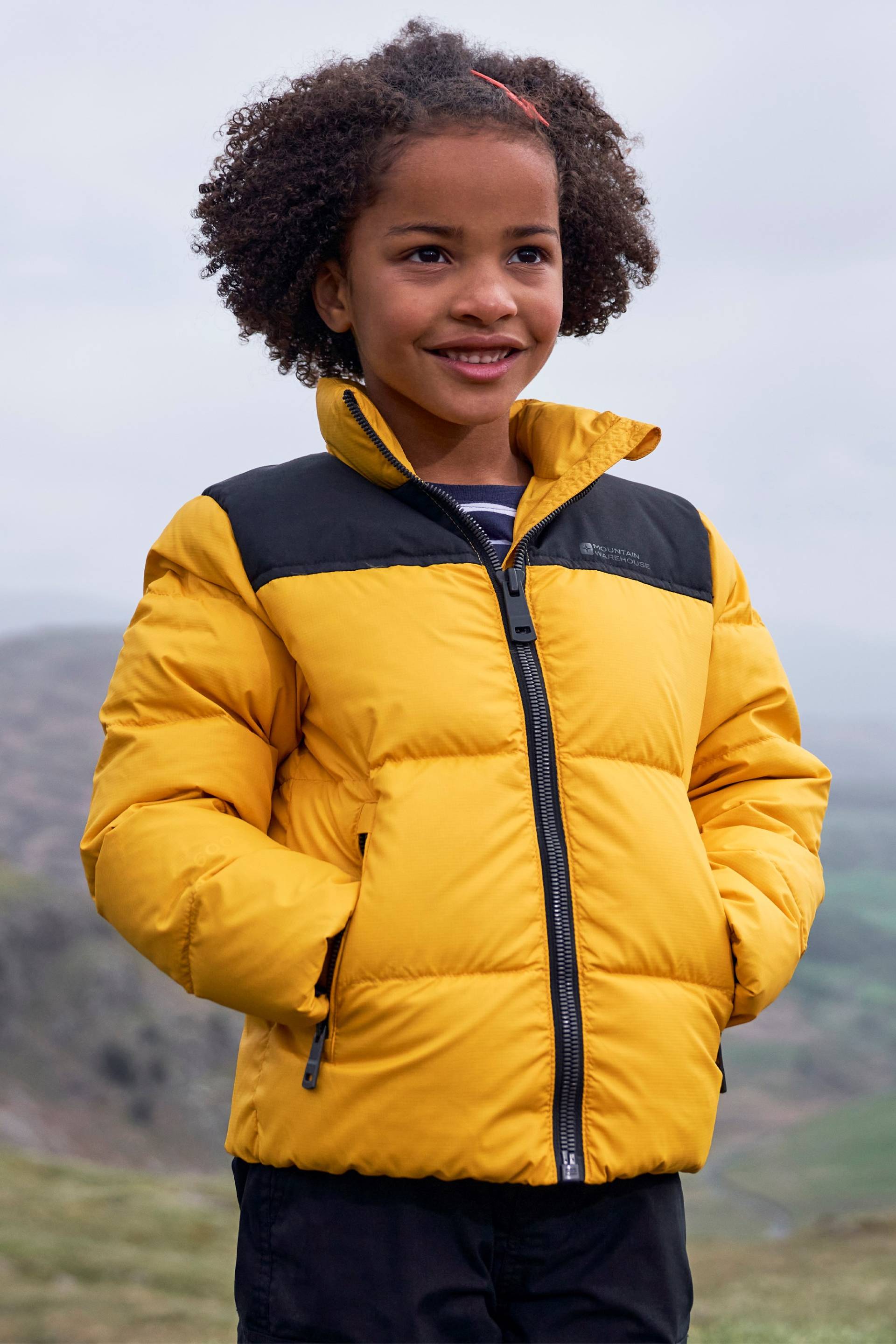 Voltage Extreme Daunen-Kinderjacke - Gelb von Mountain Warehouse