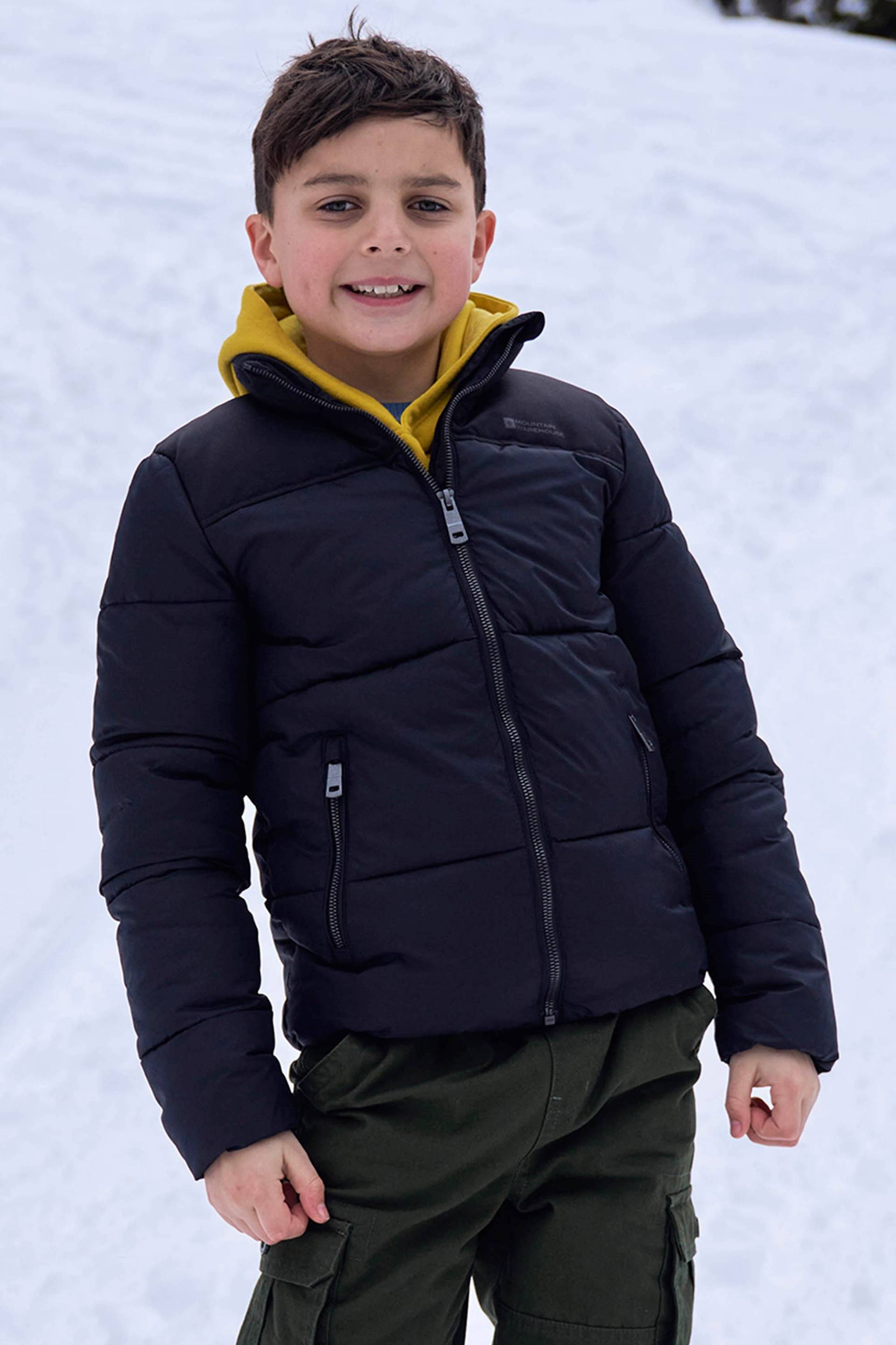 Voltage Wasserabweisende Kinder-Steppjacke - Schwarz Voltage Wasserabweisende Kinder-Steppjacke - Schwarz von Mountain Warehouse