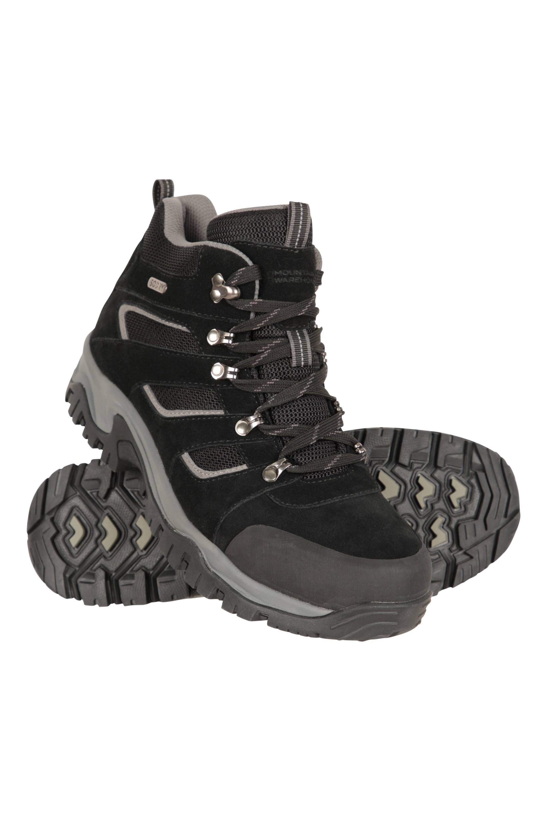 Voyage Wasserdichte Herren Mid-Stiefel - Schwarz von Mountain Warehouse