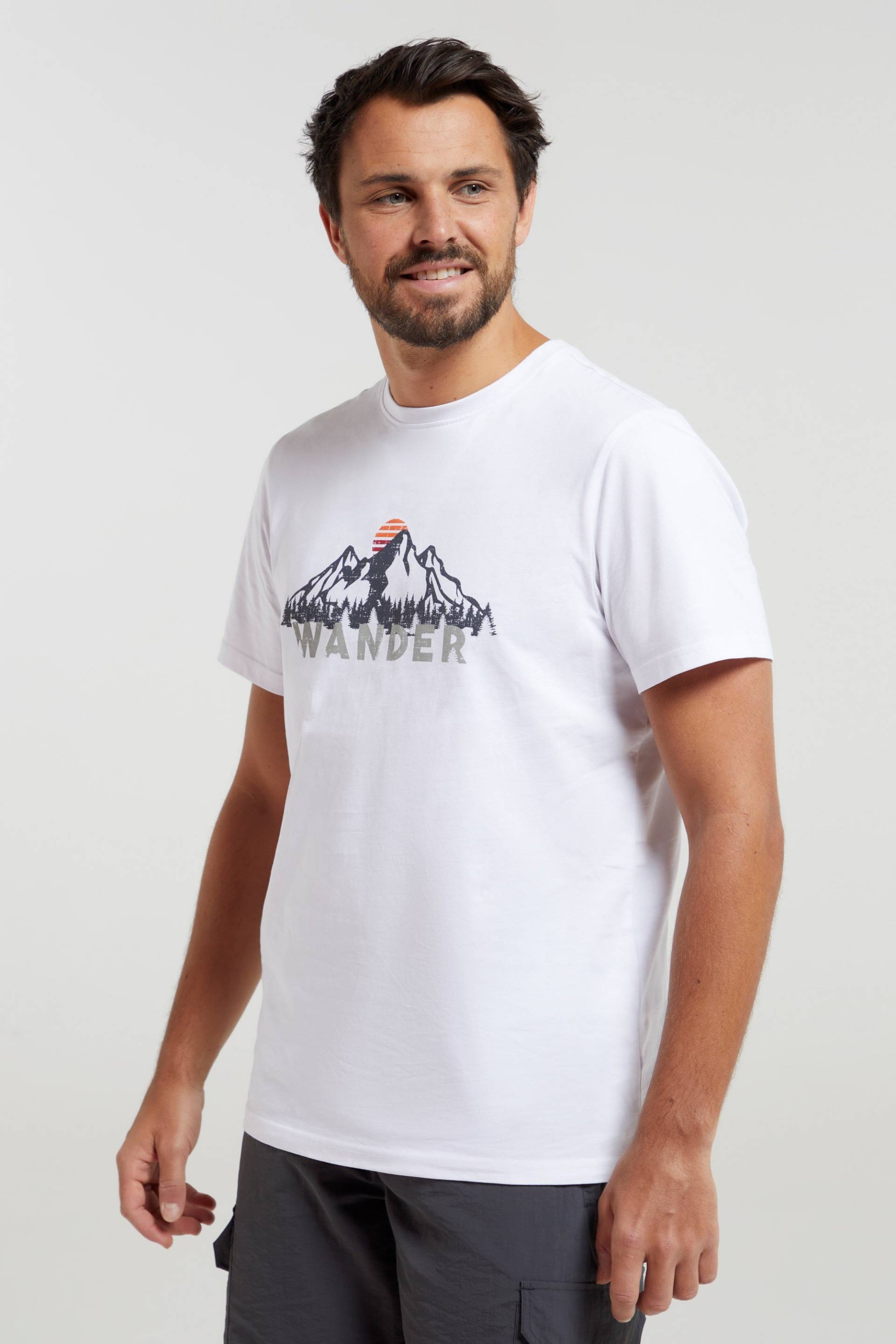 Wander T-Shirt aus für Herren - Weiss Wander T-Shirt aus für Herren - Weiss von Mountain Warehouse