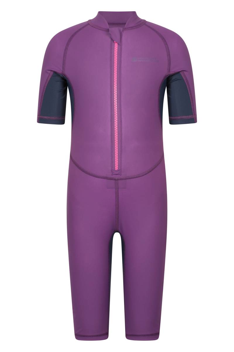 Wave Kurzer Neoprenanzug mit Thermofutter für Kinder - Violett von Mountain Warehouse