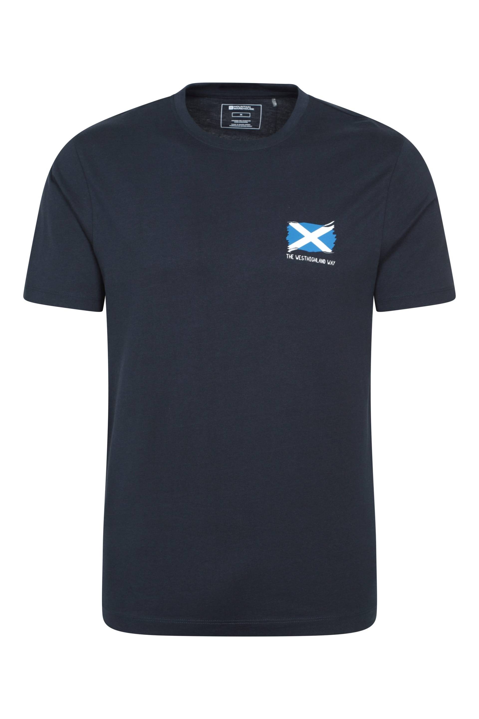 West Highlands Herren-T-Shirt mit kurzen Ärmeln - Marineblau von Mountain Warehouse