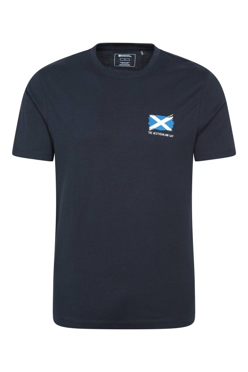 West Highlands Herren-T-Shirt mit kurzen Ärmeln - Marineblau von Mountain Warehouse