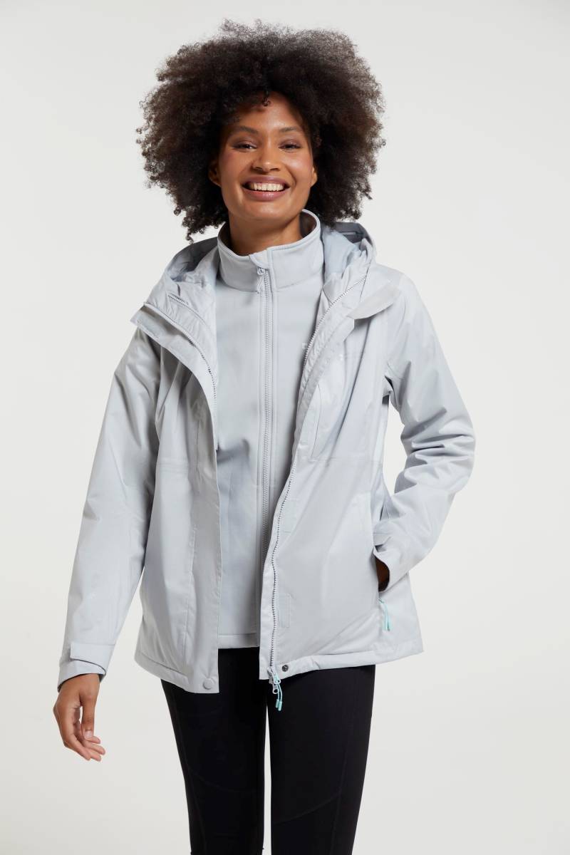 Whirlwind 3-in-1 Damenjacke - Grau von Mountain Warehouse