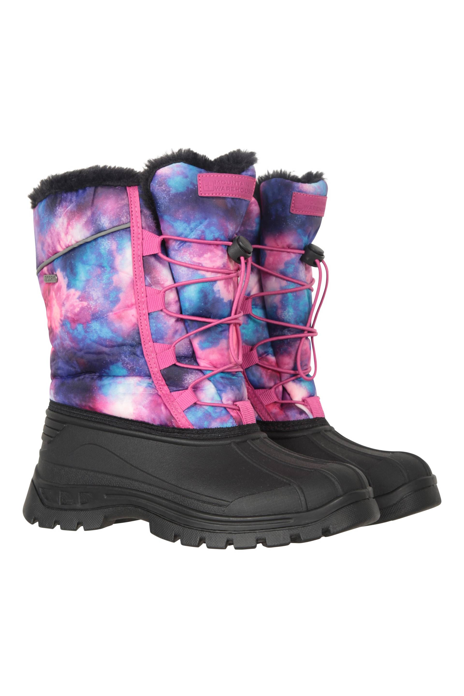 Whistler Bedruckte Kinder Schneestiefel - Dunkel Lila von Mountain Warehouse