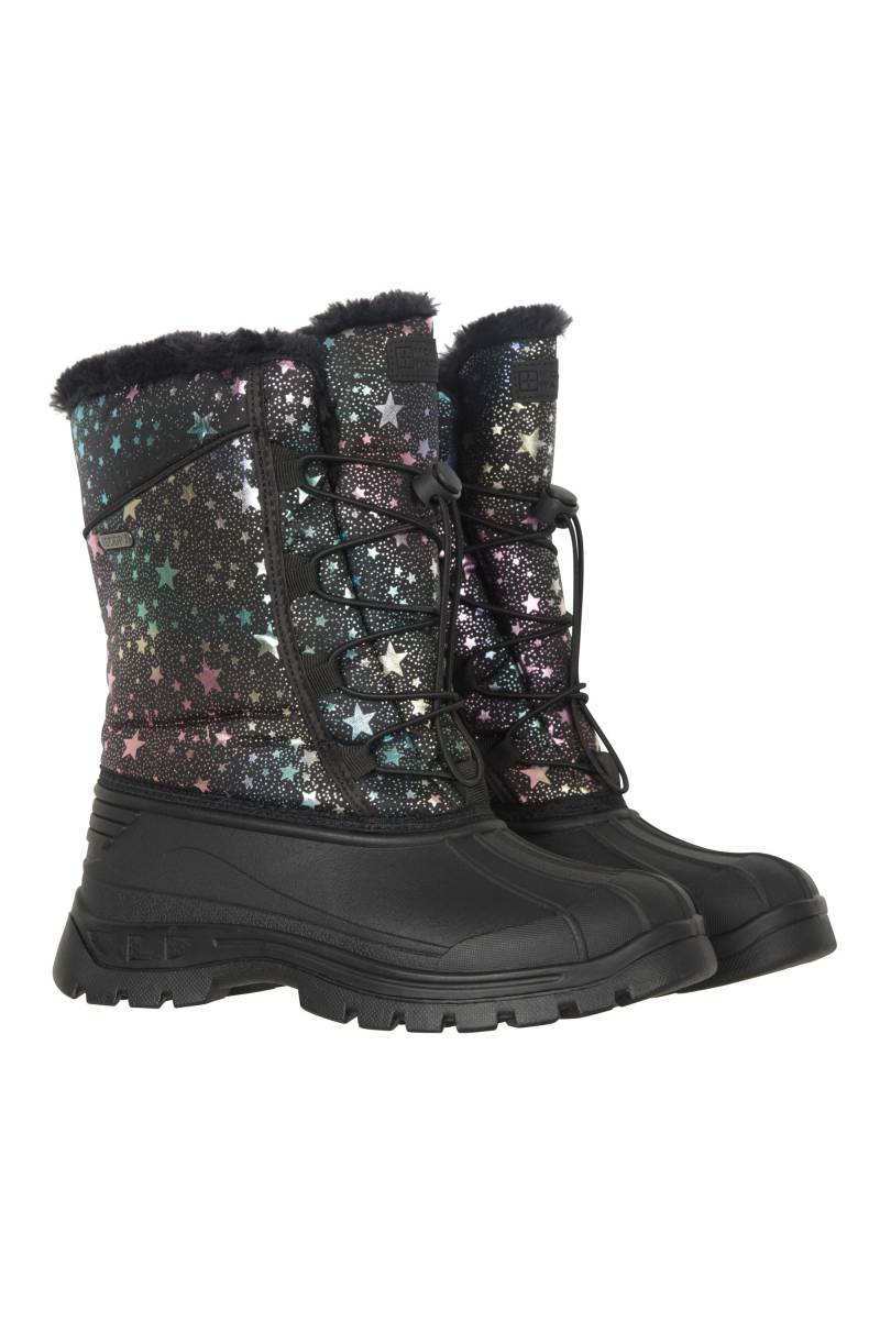 Whistler Bedruckte Kinder Schneestiefel - Schwarz von Mountain Warehouse