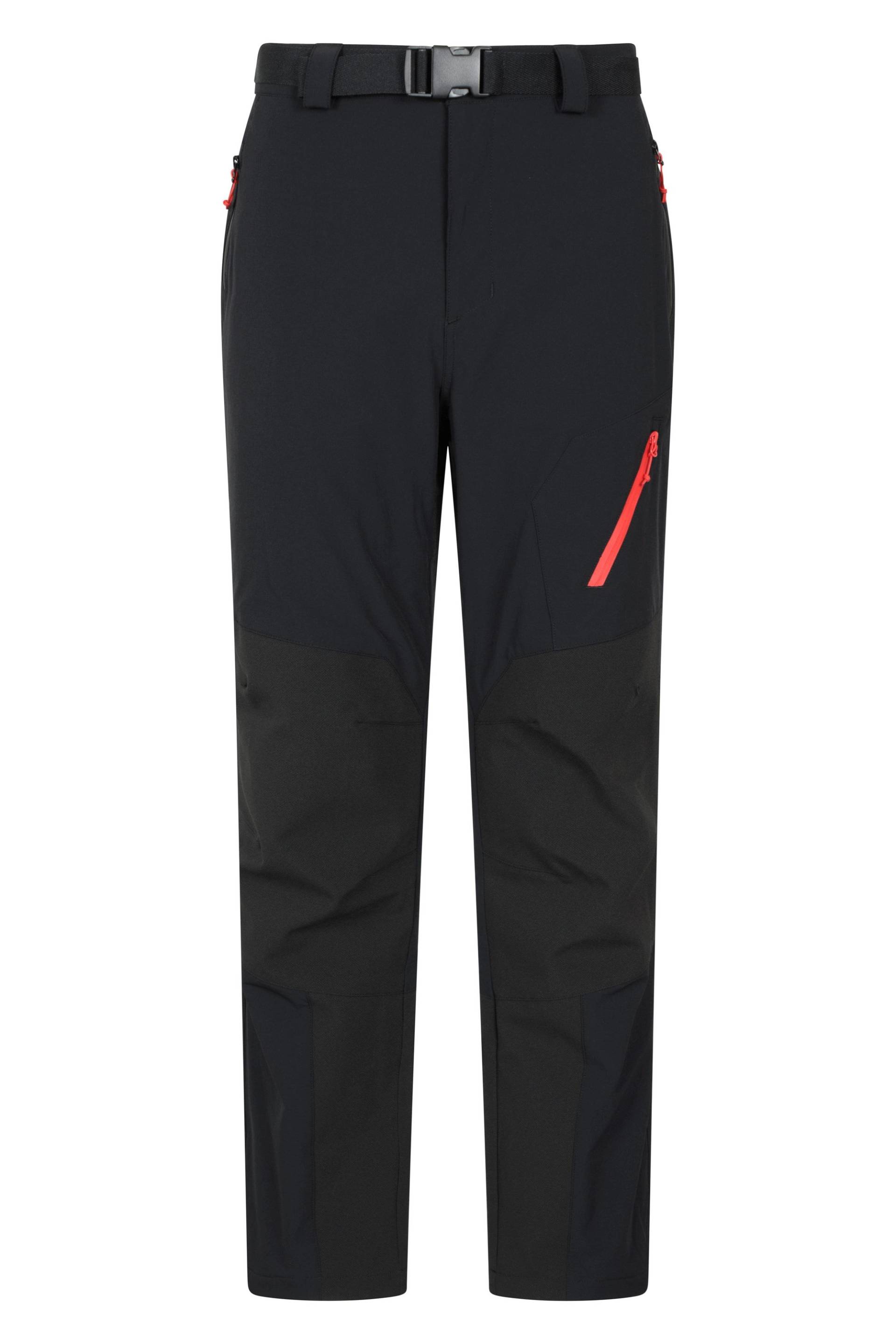 Winter Forest Fleecegefütterte Herrenhose - reguläre Länge - Schwarz von Mountain Warehouse