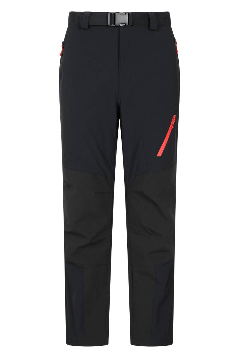 Winter Forest Fleecegefütterte Herrenhose - reguläre Länge - Schwarz von Mountain Warehouse