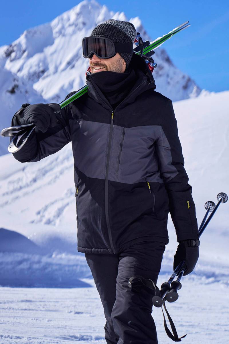 Wipeout wasserdichte Herren-Skijacke - Grau von Mountain Warehouse