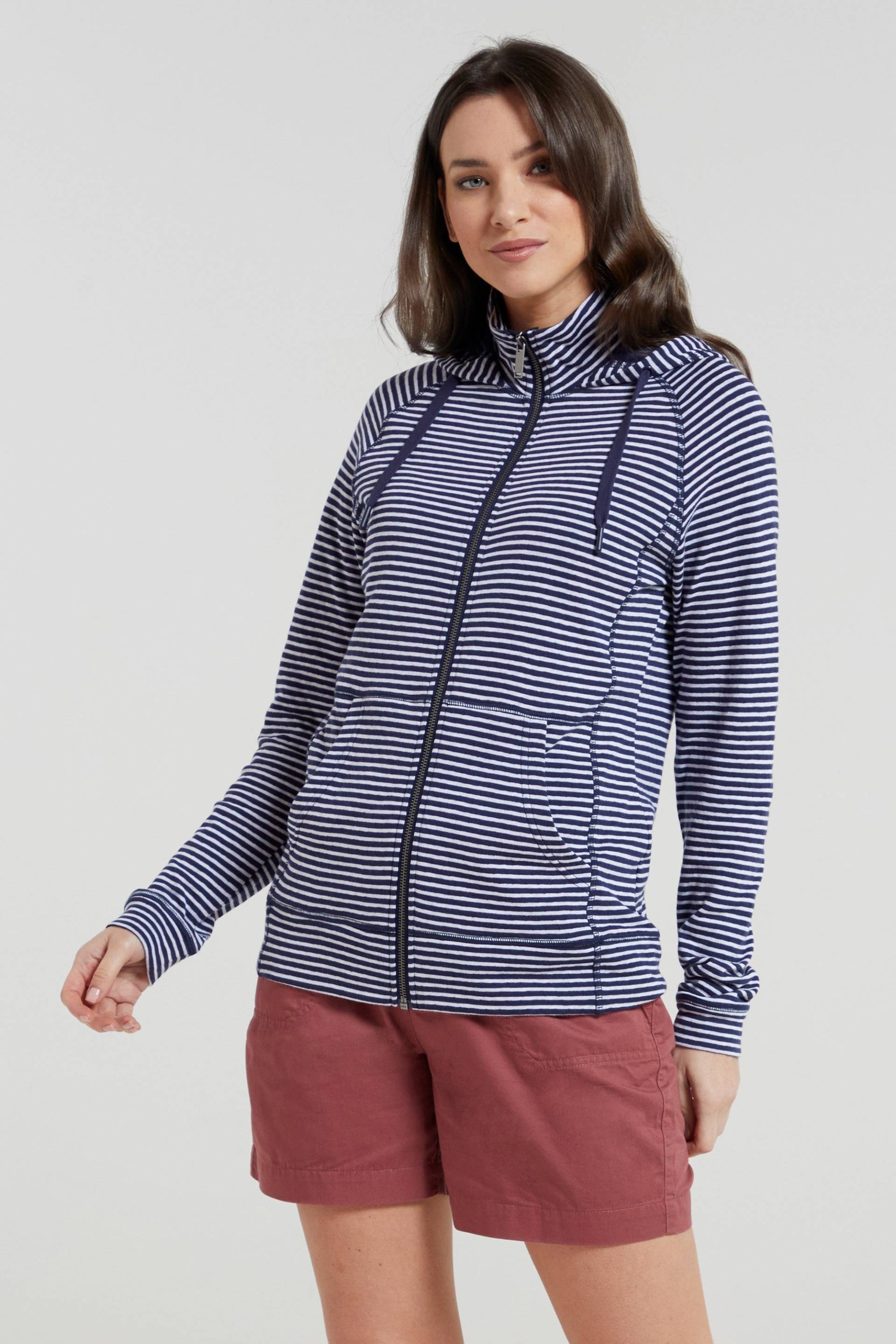 Woolamai Damen-Hoodie mit Reißverschluss - Marineblau von Mountain Warehouse