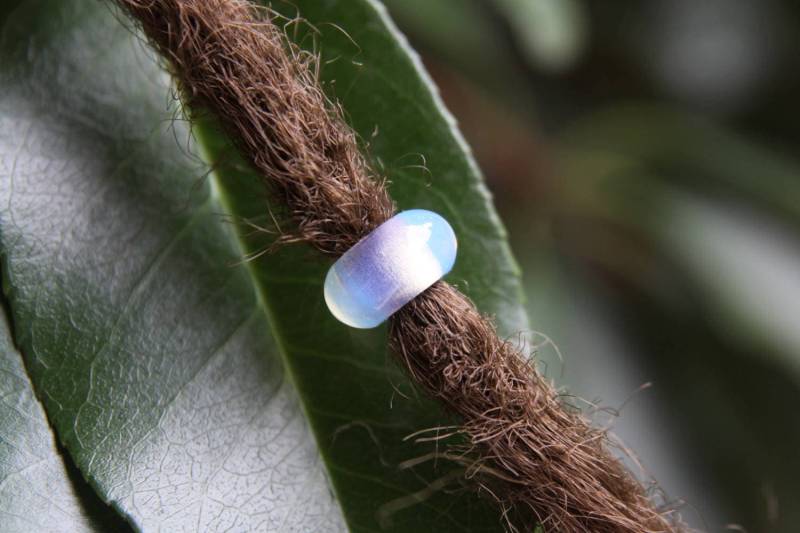 Natürliche Opalith Edelstein Dreadlock Perlen 6 Mm Loch | 1/4 Inch 4Er Set | Dreadschmuck Dread Zubehör Haarperlen von MountainDreads