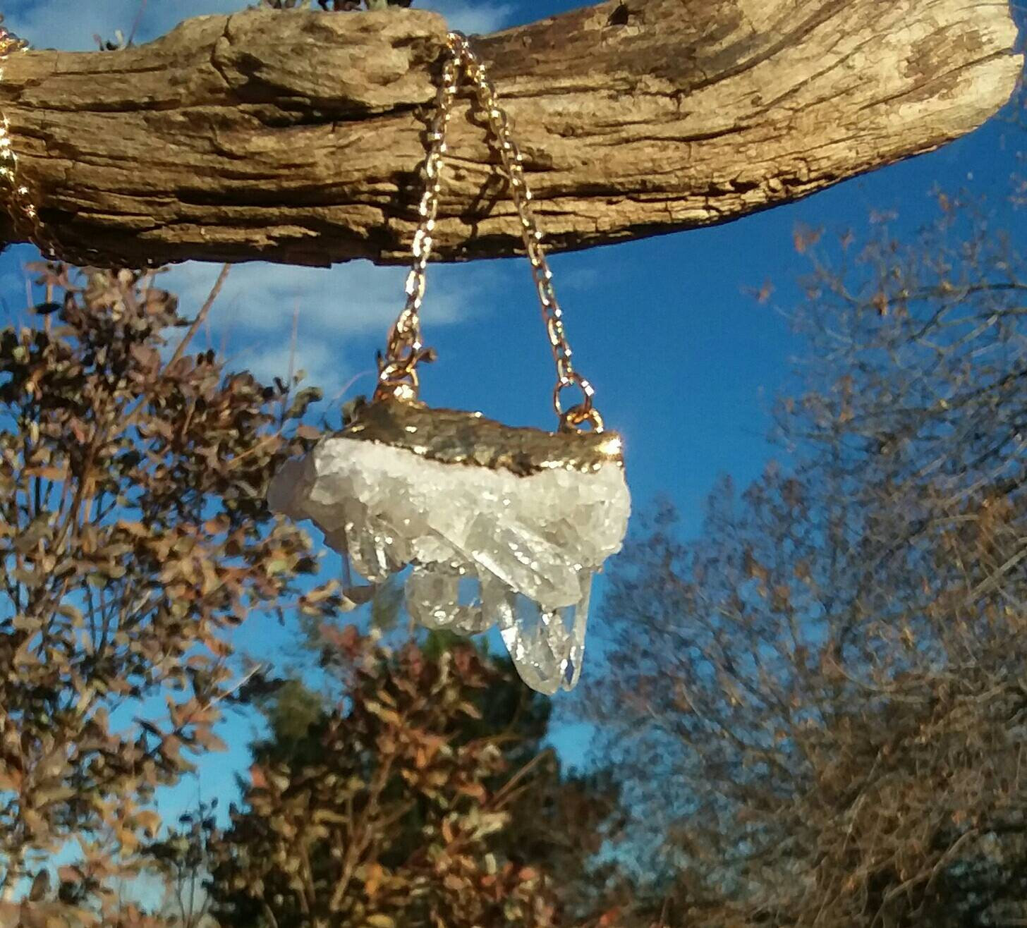 Silber Quarz Halskette Silber Quarz Halskette von MountainGirlRevival