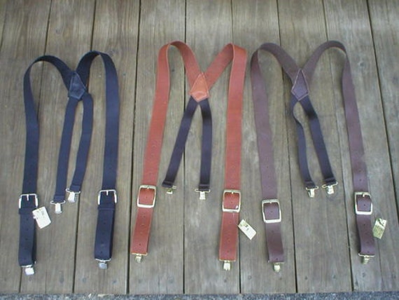 Neue Handmade Leder Hosenträger Hosenträger 3 cm Schwarz, Braun Oder Hellbraun von MountainLeather