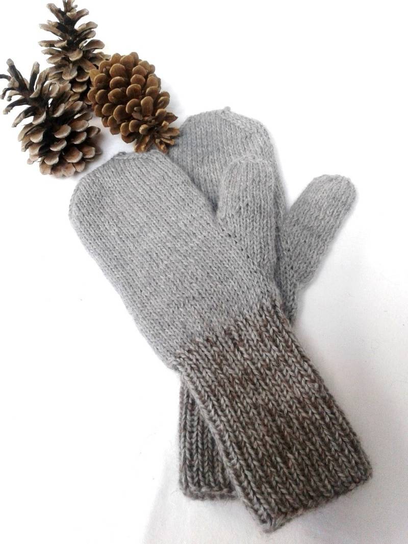 Handschuhe Fuer Herren "Mount Garibaldi", Handgestrickt Aus Koenigsalpaca Und Qiviut | Moschusochse Handschuhe Fuer Herren "Mount Garibaldi", Handgestrickt Aus Koenigsalpaca Und Qiviut | Moschusochse von MountainMasche
