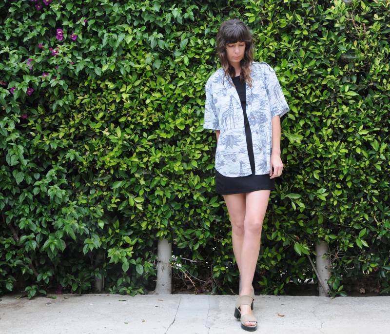 Sale 80Er Diane Von Furstenberg Dvf Button Down Top Shirt/Overall Animal Print S M L Sale 80Er Diane Von Furstenberg Dvf Button Down Top Shirt/Overall Animal Print S M L von MountainValleyVint