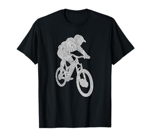 Mountainbike Downhill Fingerabdruck Herren Mountain Bike T-Shirt von Mountainbike Downhill Biker Mountain Bike Fahrrad