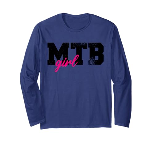 Mountainbiker Mädchen mtb Mountainbiken Bike girl Fahrrad Langarmshirt Mountainbiker Mädchen mtb Mountainbiken Bike girl Fahrrad Langarmshirt von Mountainbike Frauen Radfahren Cycling Biker