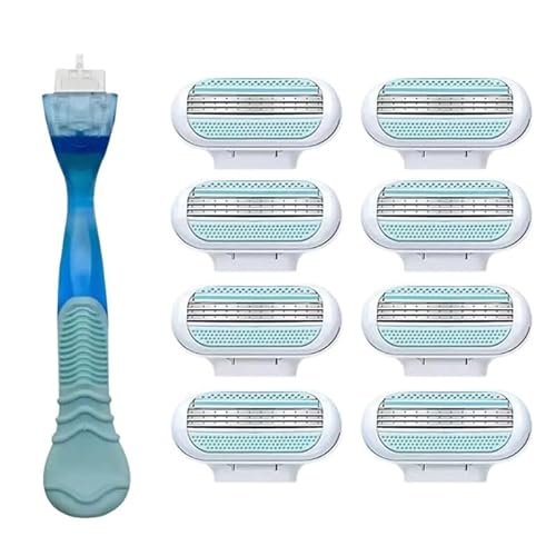 8 Stück extra glatte Rasierklingen-Nachfüllpackungen mit Griff für Gillette Venus Rasierer von Mounteps