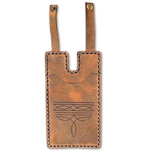 Mode Leder Brieftasche, Western Boot Brieftasche mit Snap Armband für Frauen (Braun) von Mounteps