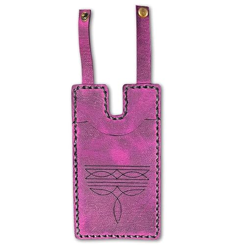 Mode Leder Brieftasche, Western Boot Brieftasche mit Snap Armband für Frauen (Rosa) von Mounteps